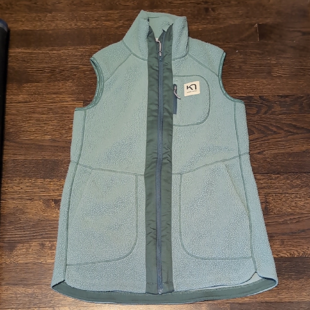 Kari Traa Light Green Fleece Vest